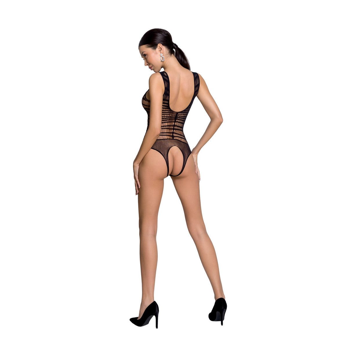 BS086 body met open kruis – zwart