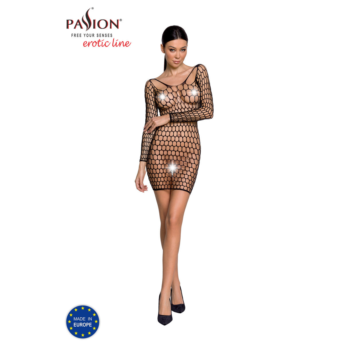 BS093 babydoll – zwart – detail 2
