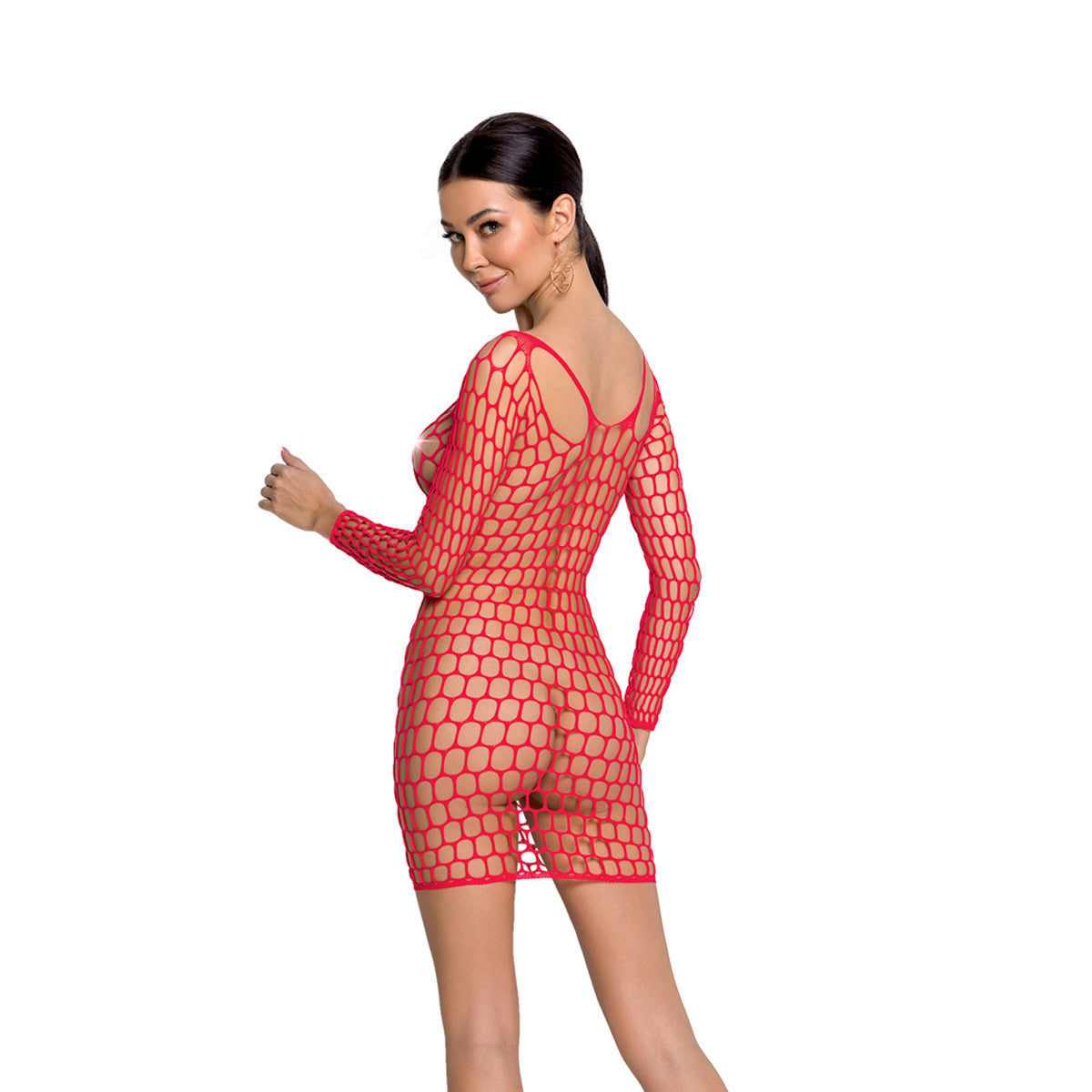 BS093 babydoll – rood – detail 1