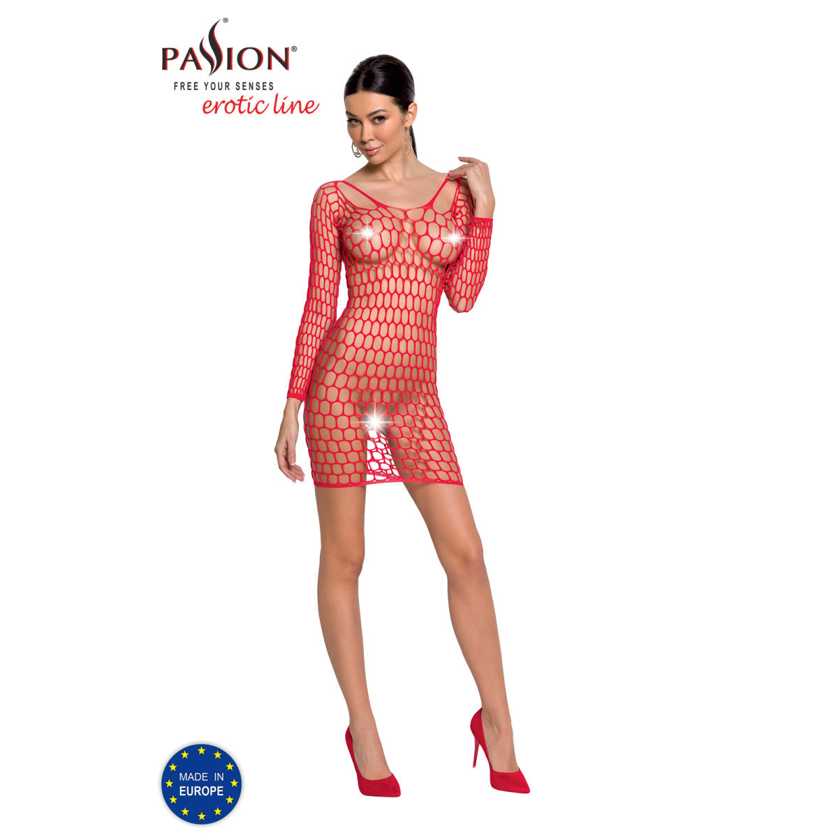 BS093 babydoll – rood – detail 2