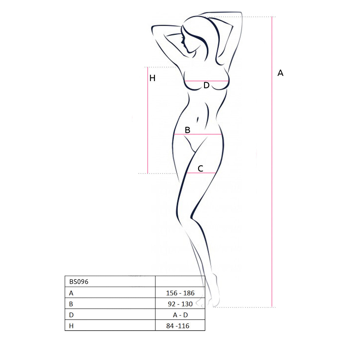 BS096 babydoll – zwart
