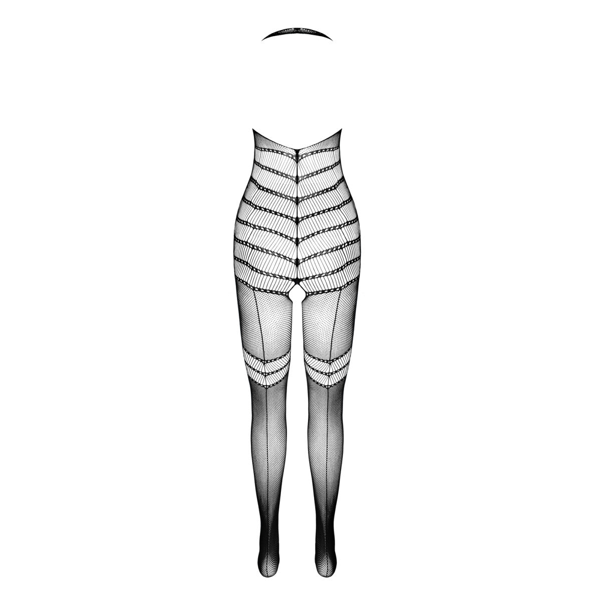 BS100 bodystocking met open kruis – rood