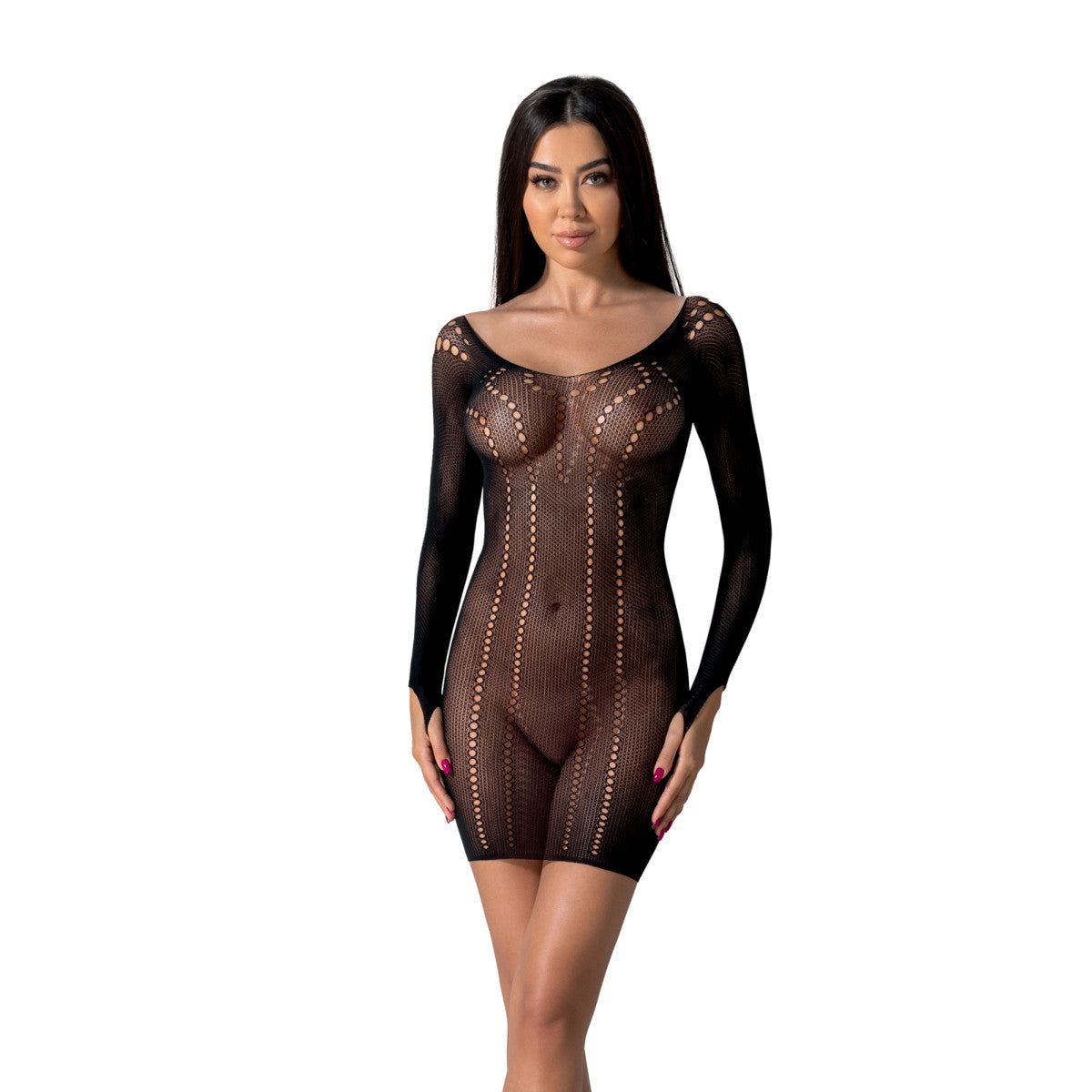 BS101 babydoll – zwart – zwart van Passion-Exklusiv