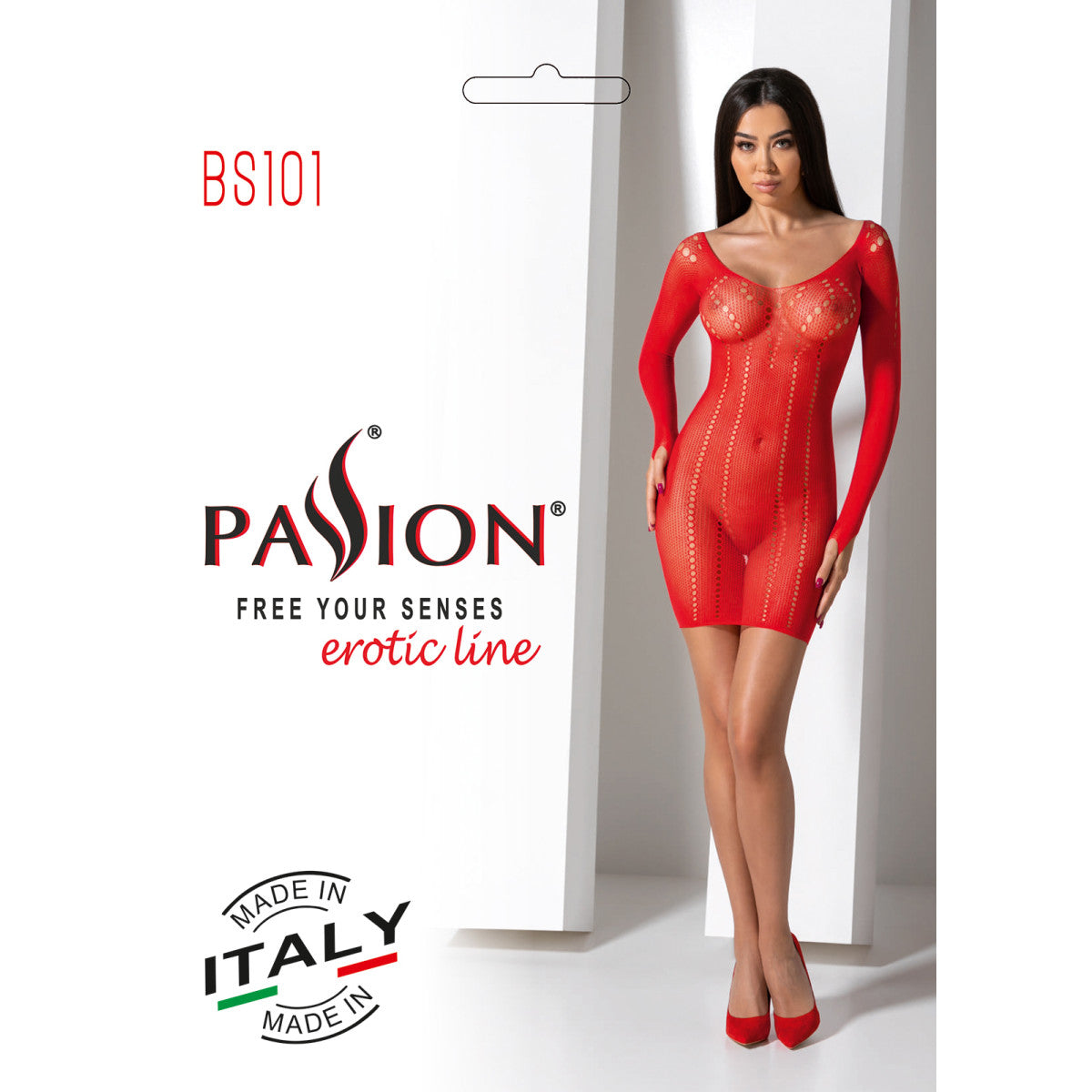 BS101 babydoll – rood – detail 5