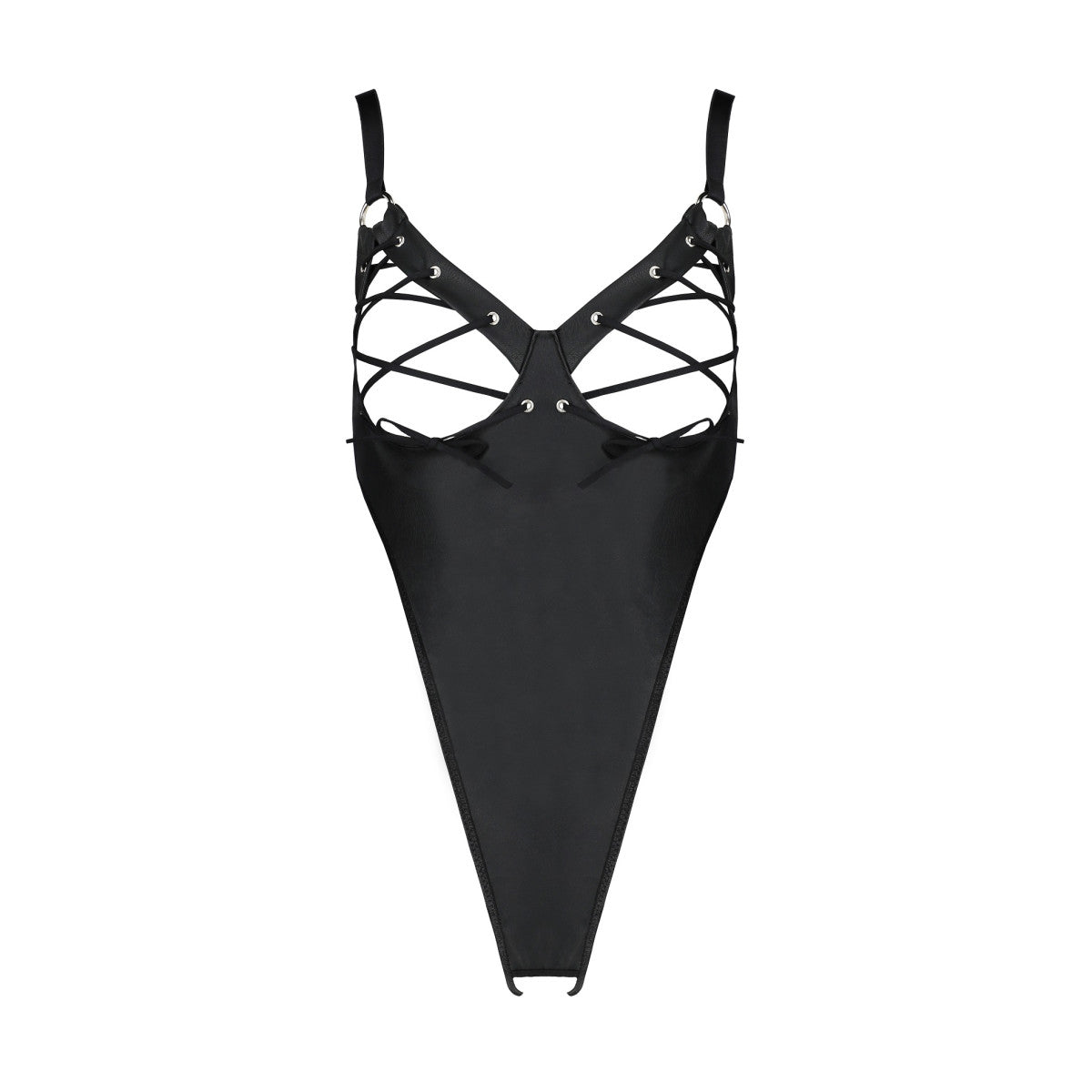 Celin body met open kruis – zwart