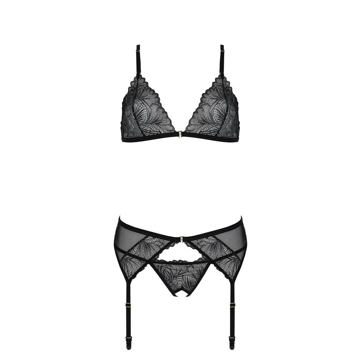 Deliena lingerieset – zwart van Dare2Live – zwart