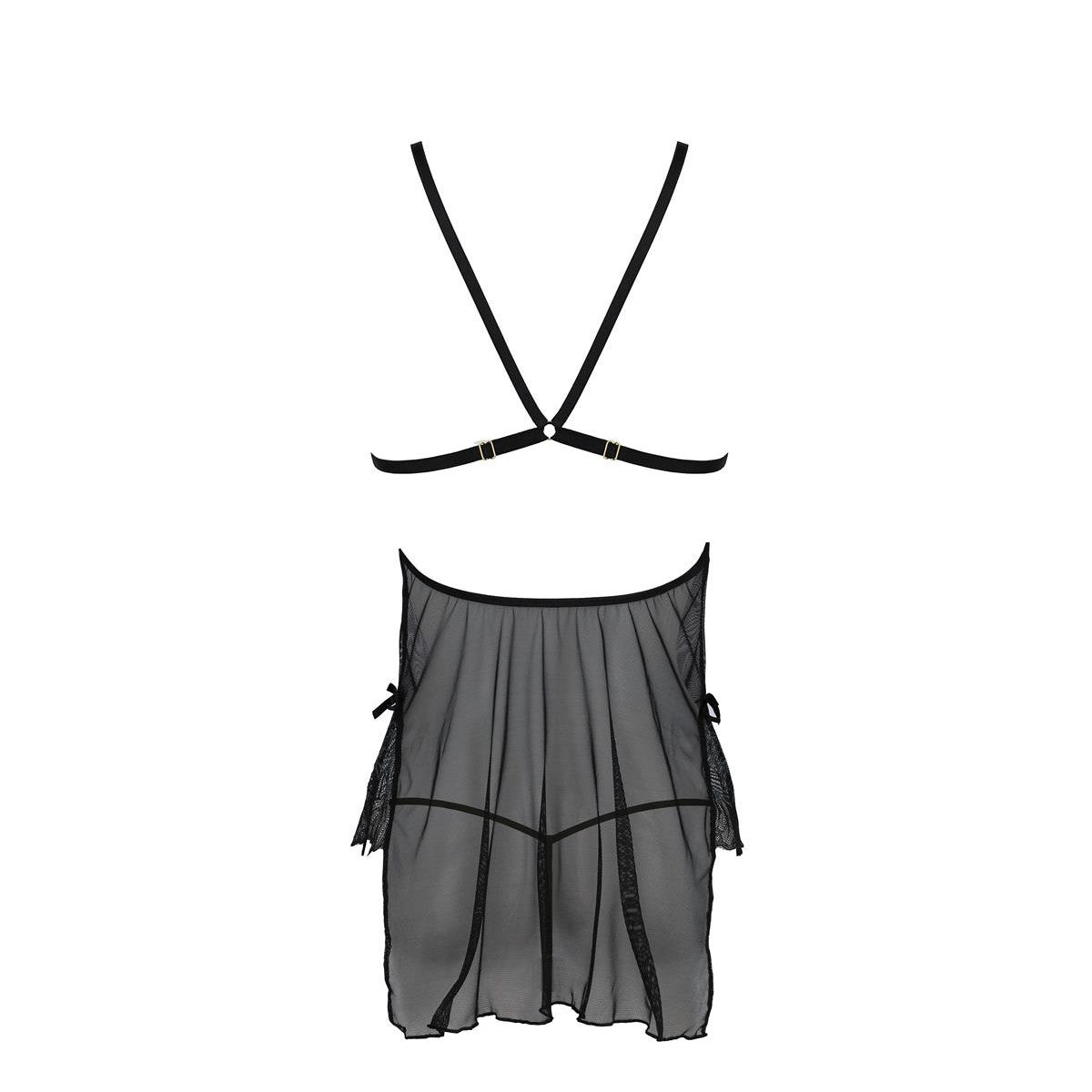 Deliena kanten babydoll – zwart van Dare2Live – zwart