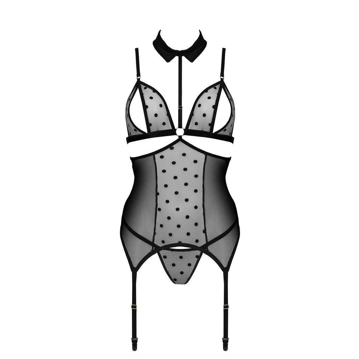 Pe dominica corset & thong black - Passion-Exklusiv