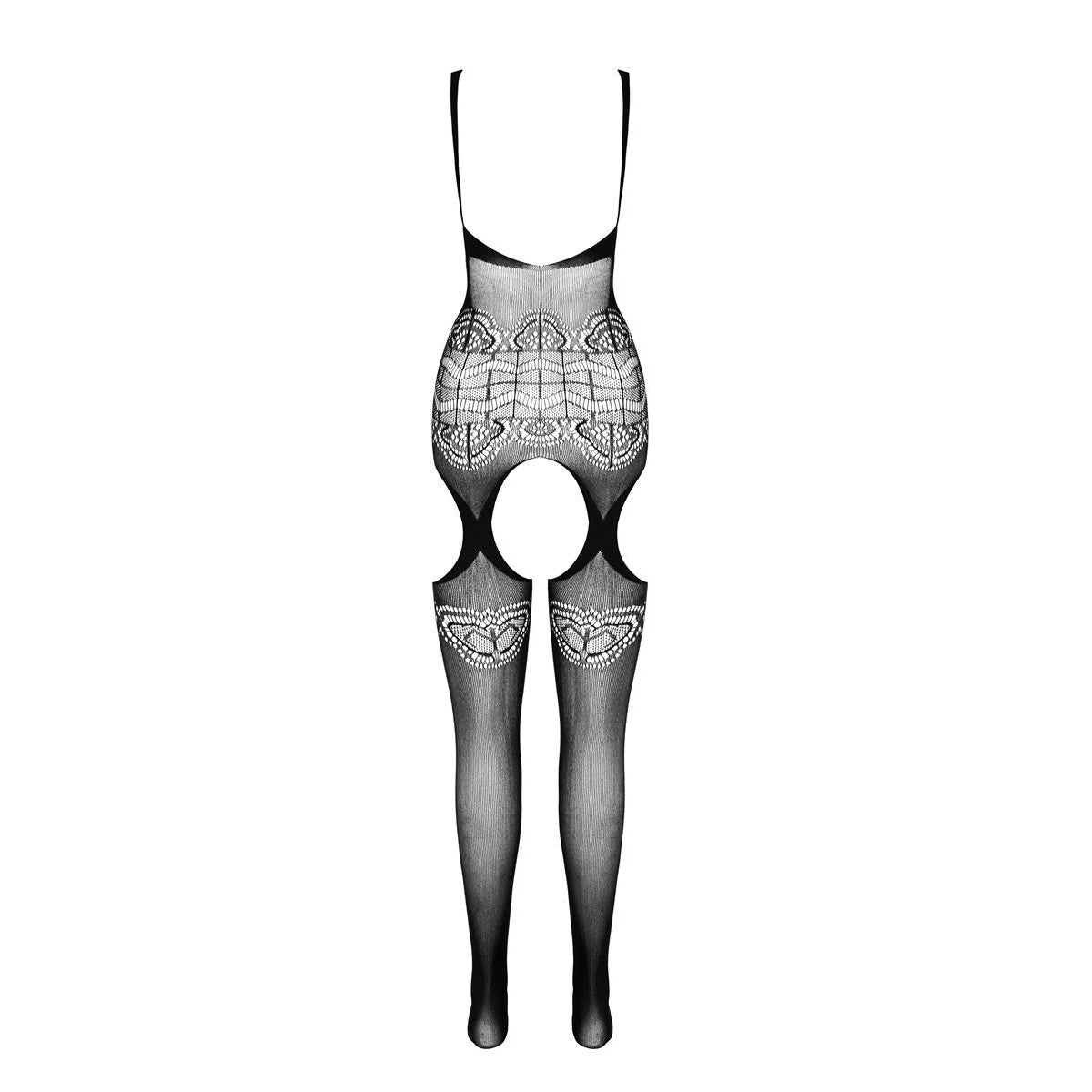 ECO duurzame bodystocking met open kruis – wit van Dare2Live – wit