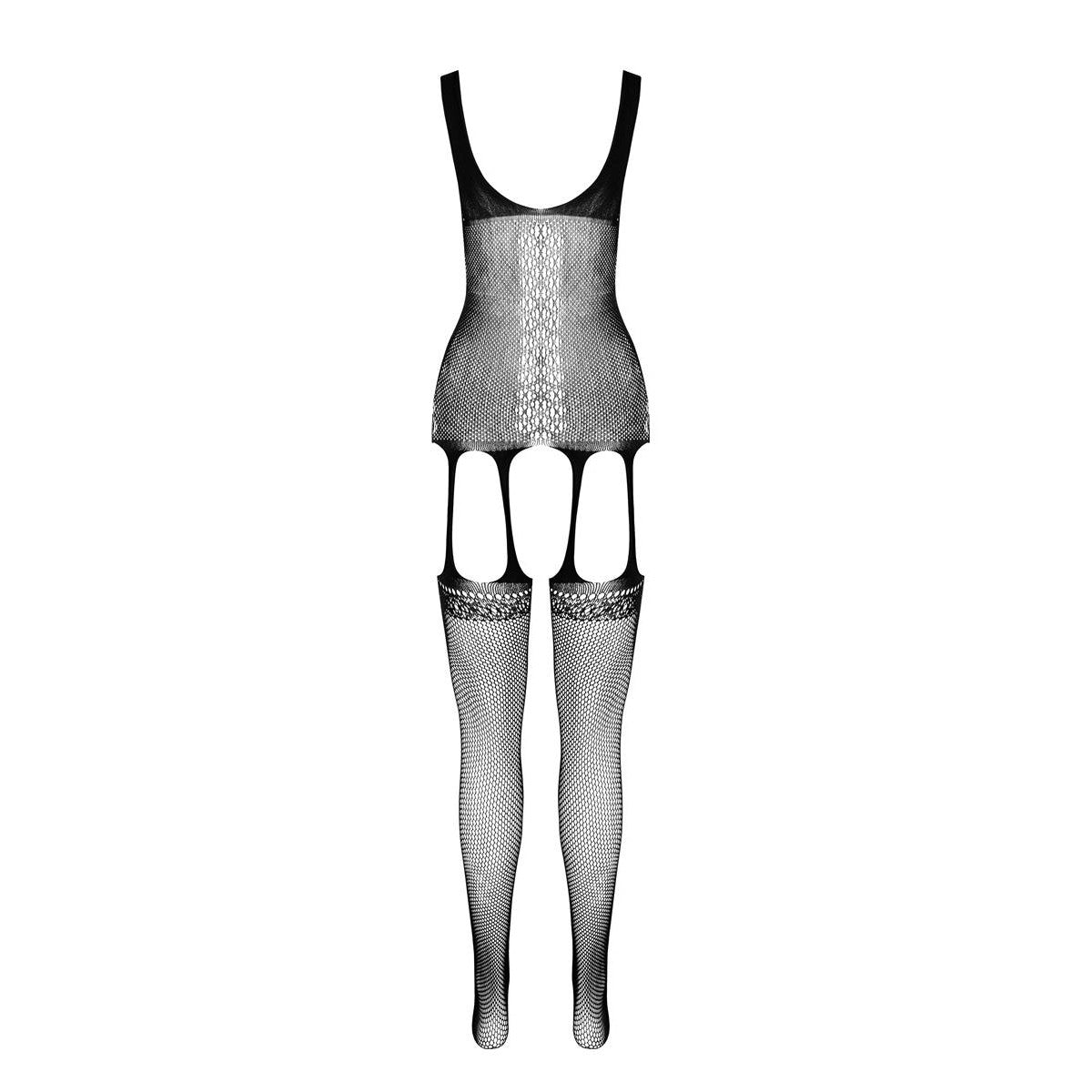 ECO duurzame bodystocking met open kruis – zwart van Dare2Live – zwart