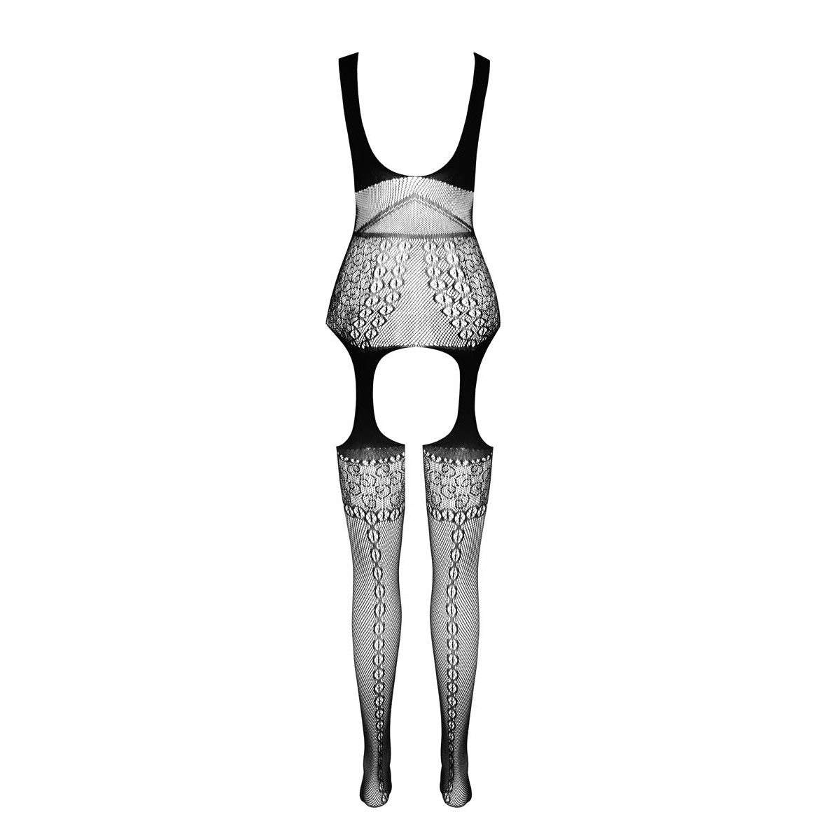 ECO duurzame bodystocking met open kruis – wit van Dare2Live – wit