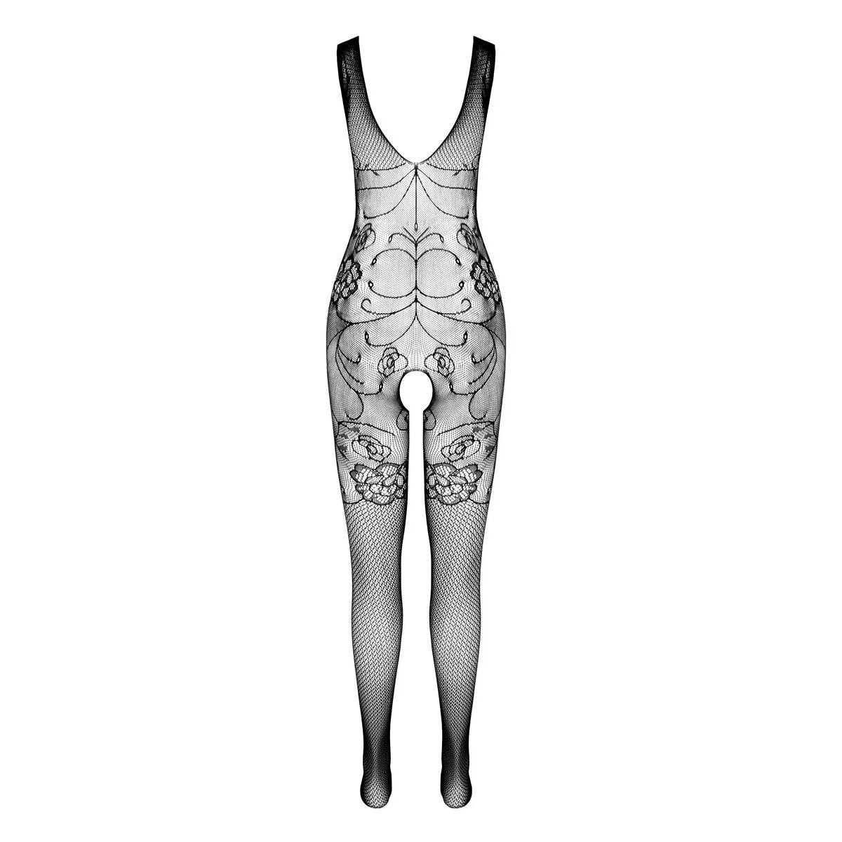 ECO duurzame bodystocking met open kruis – rood van Dare2Live – rood