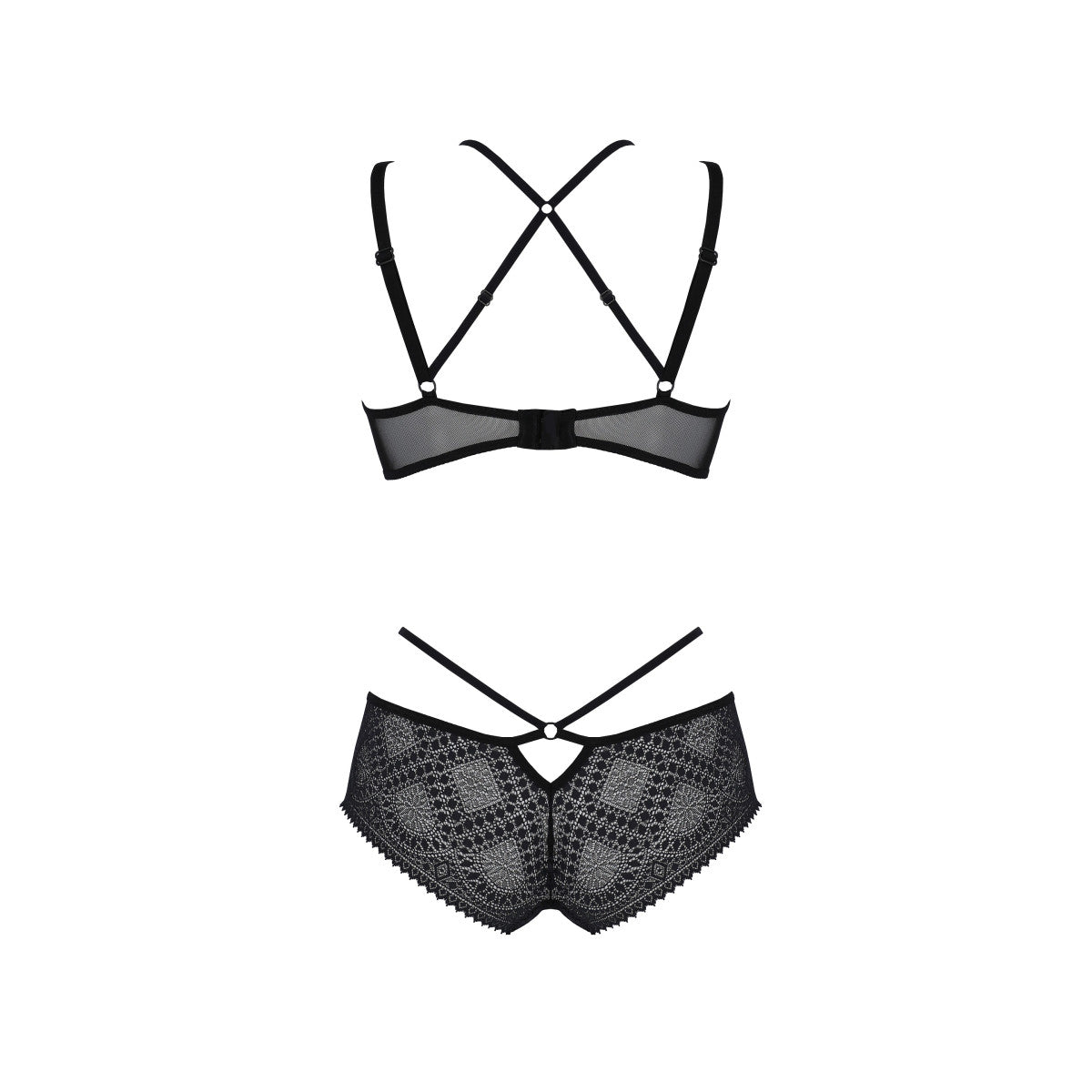 Passion Eco Drosera 2-delige BH-set met slip – zwart