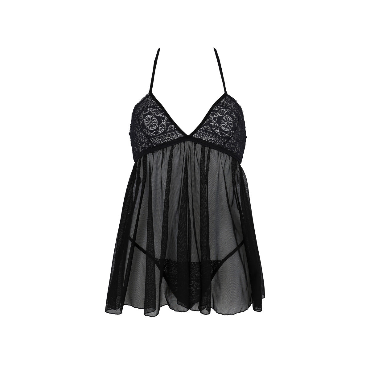 PE ECO Kerria chemise & thong black