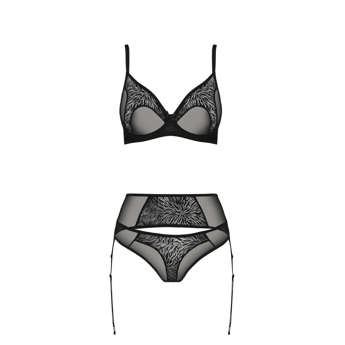 ECO lingerieset 3-delig – zwart van Dare2Live – zwart