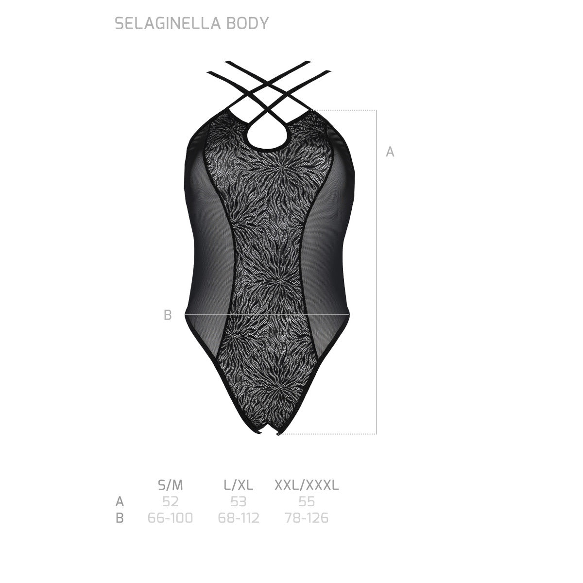 Pe eco selaginella body black - Passion Eco Collection