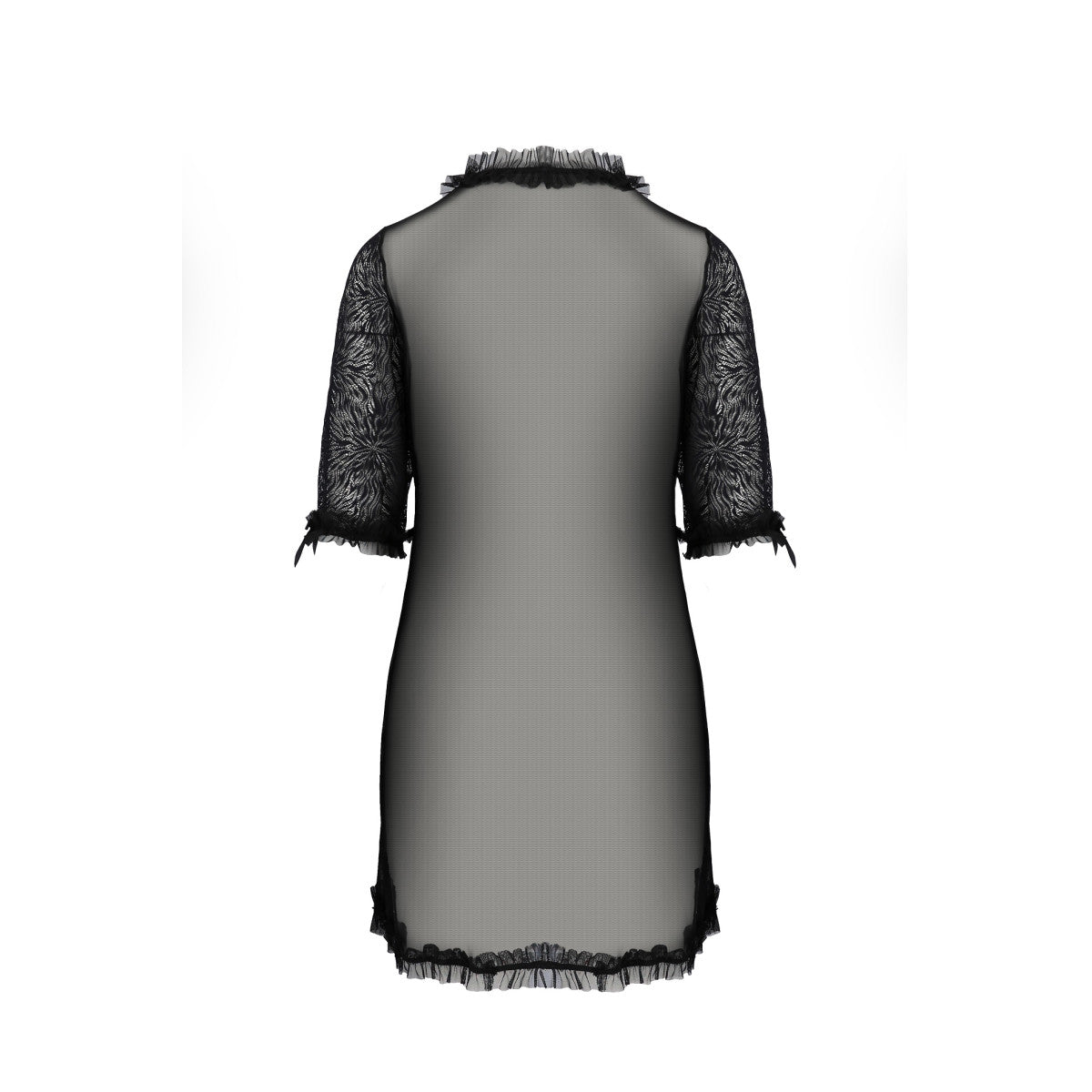 Pe eco selaginella peignoir black - Passion Eco Collection