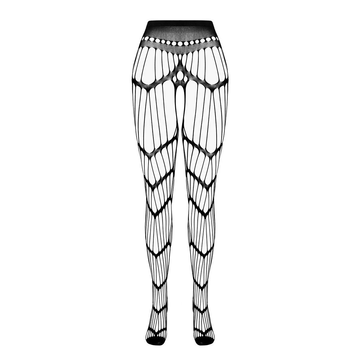Passion Eco S006 Open panty met open kruis – zwart