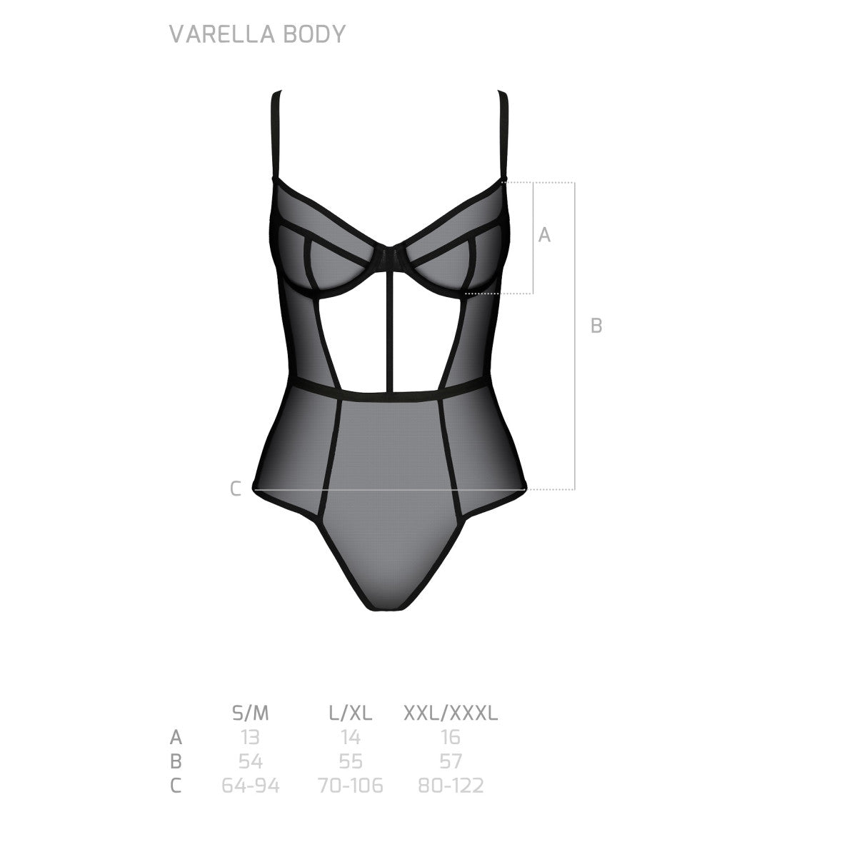 Pe varella body black - Passion Eco Collection
