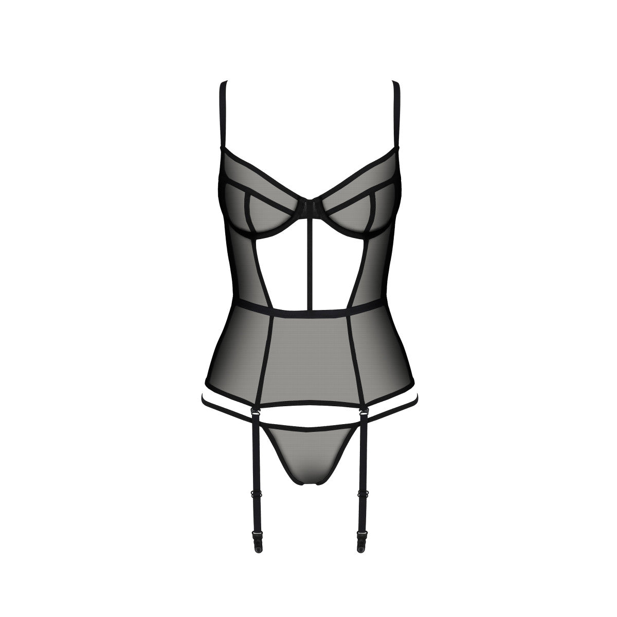 Pe varella corset black - Passion Eco Collection