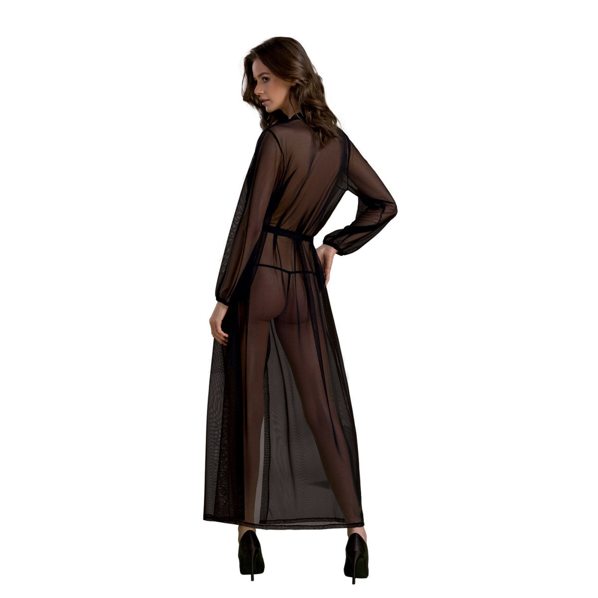 Pe zinnia peignoir black - Passion Eco Collection