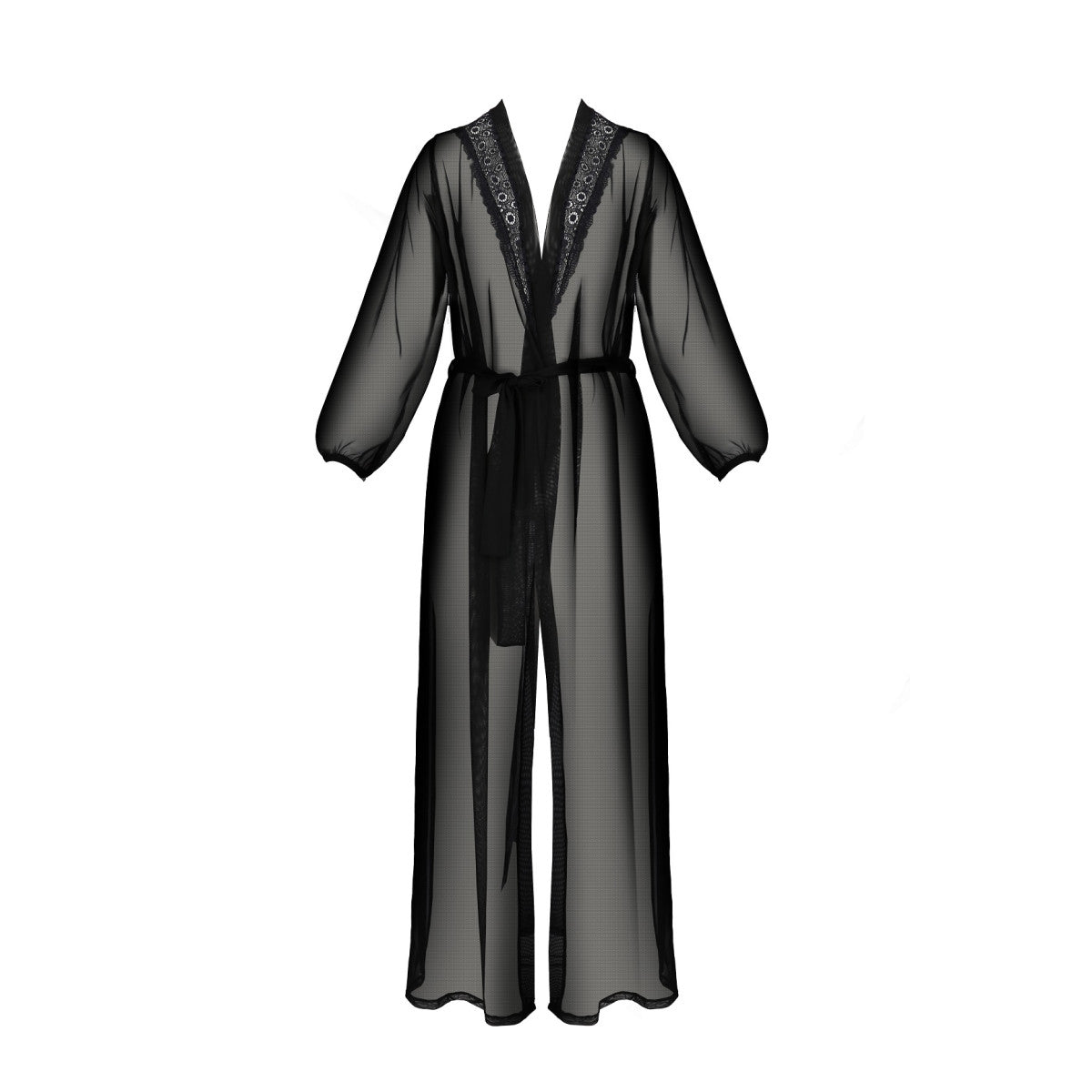 Pe zinnia peignoir black - Passion Eco Collection
