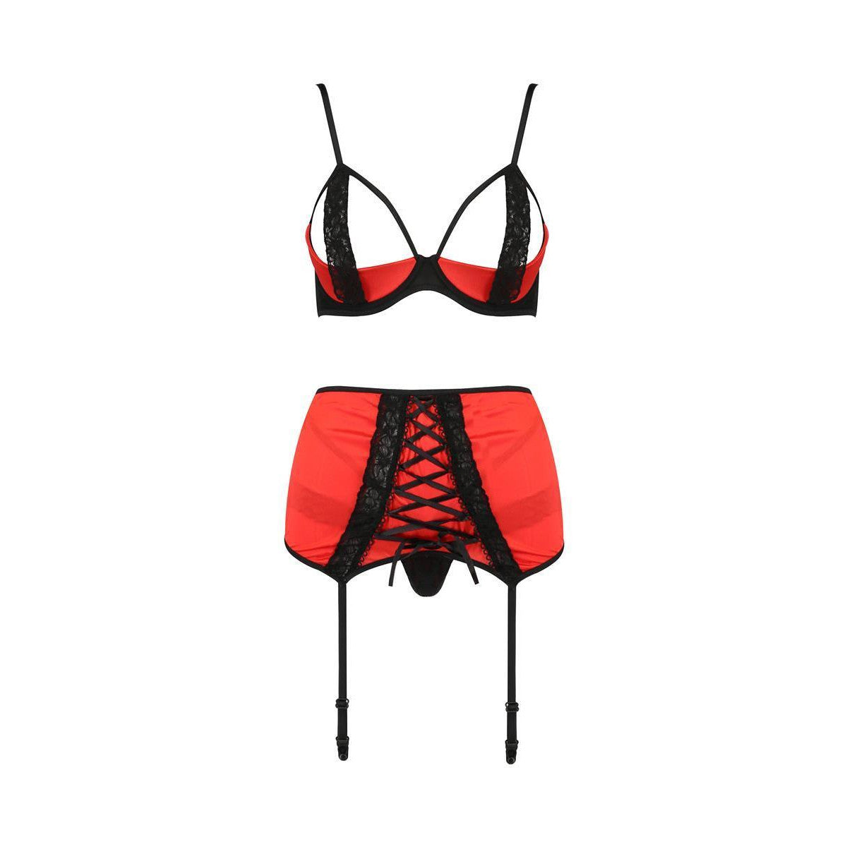 Femmina lingerieset 3-delig – rood