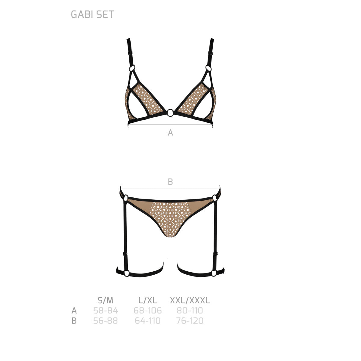 Gabi lingerieset 2-delig – beige