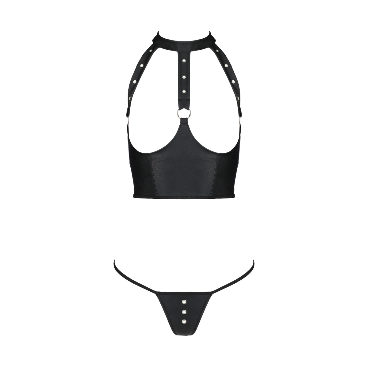 Passion Genevia Open-Cup Lingerieset Zwart