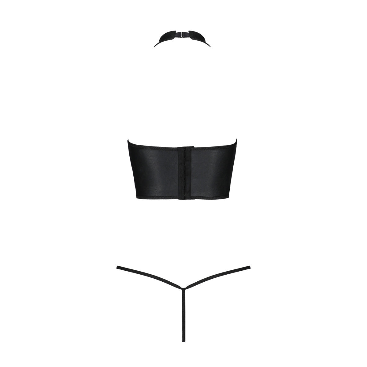 Genevia lingerieset wetlook – zwart van Dare2Live – zwart