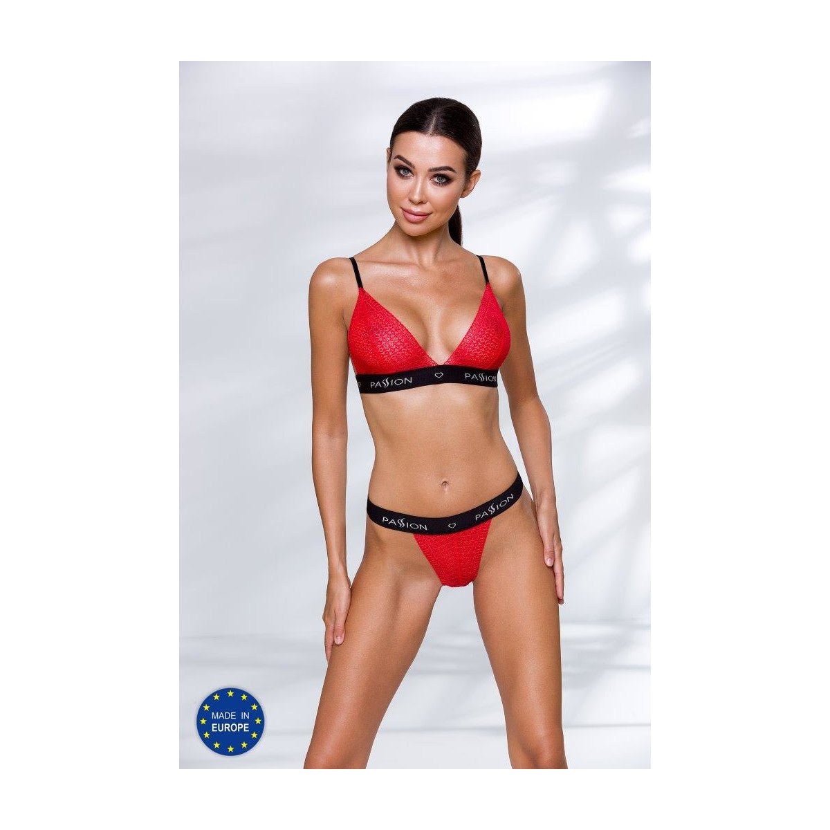 Glamiss lingerieset 2-delig – rood-zwart van Dare2Live – rood-zwart