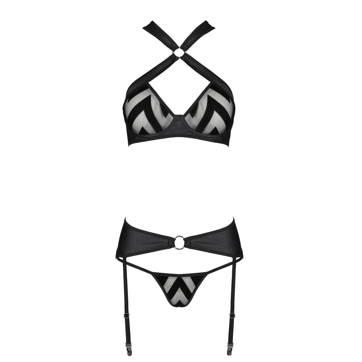 Hima lingerieset 3-delig – zwart van Dare2Live – zwart