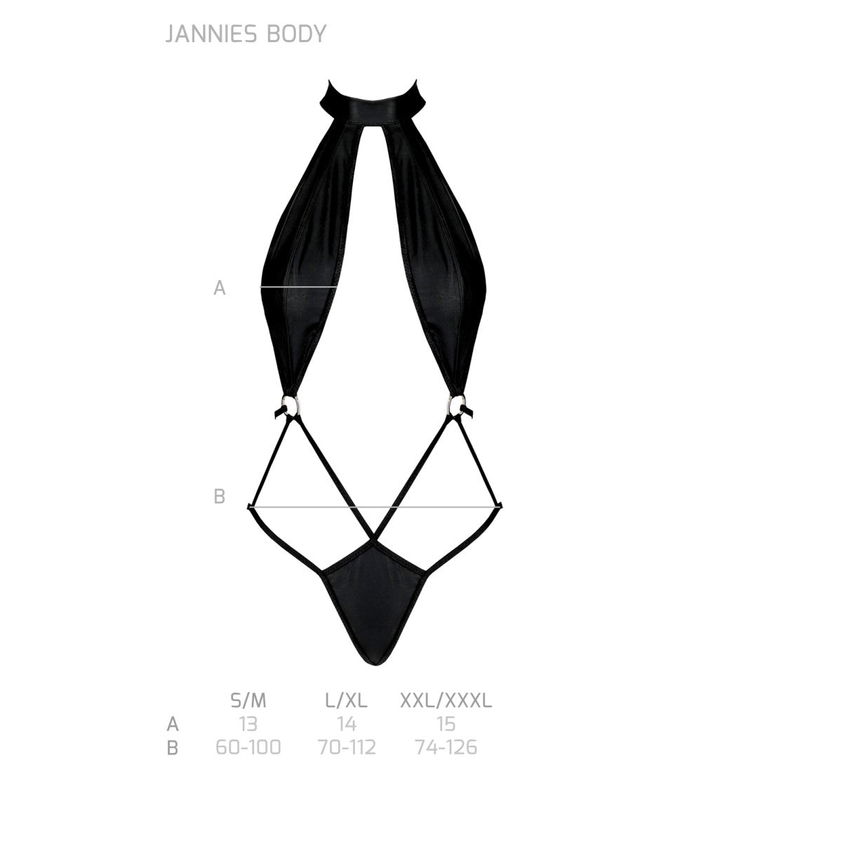 Jannies body – zwart