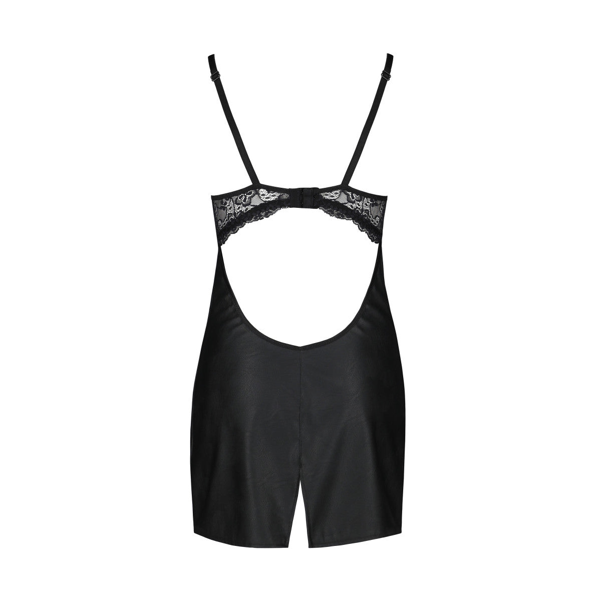 Loona babydoll met beugels – zwart