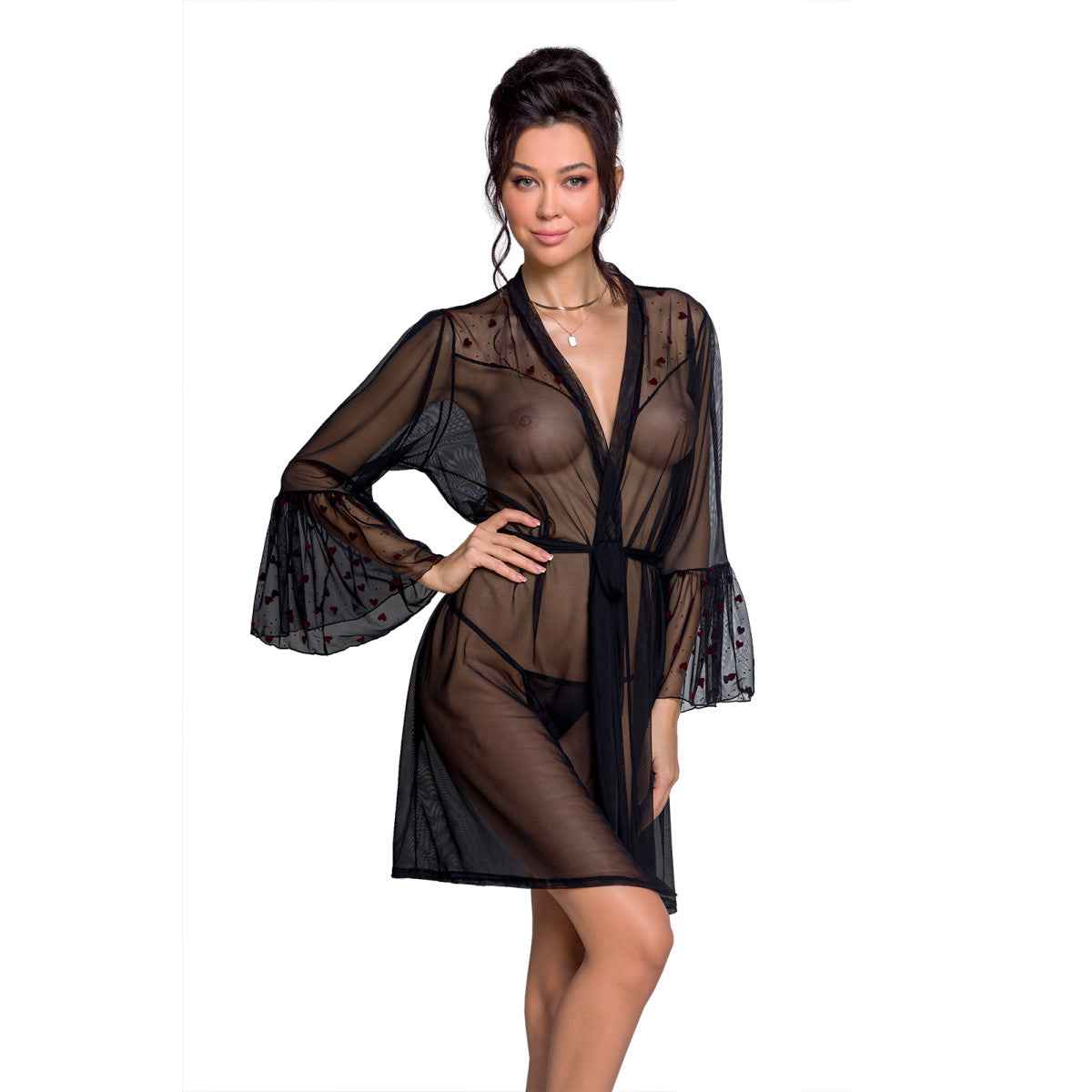 PE Lovelia peignoir black