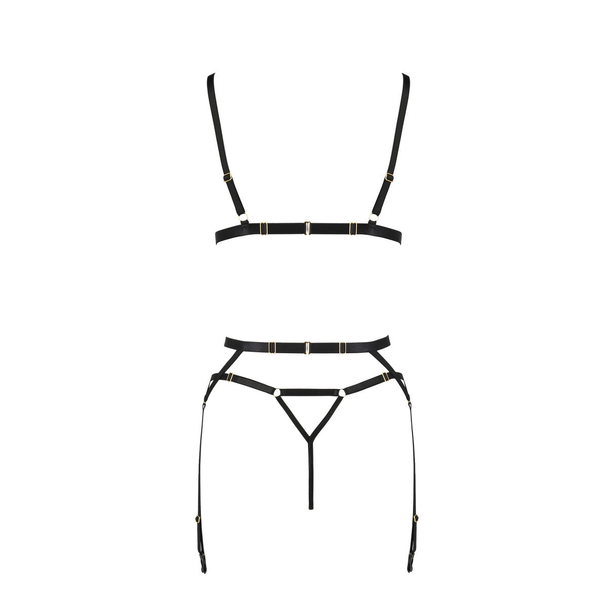 Meggy lingerieset 3-delig – zwart van Dare2Live – zwart