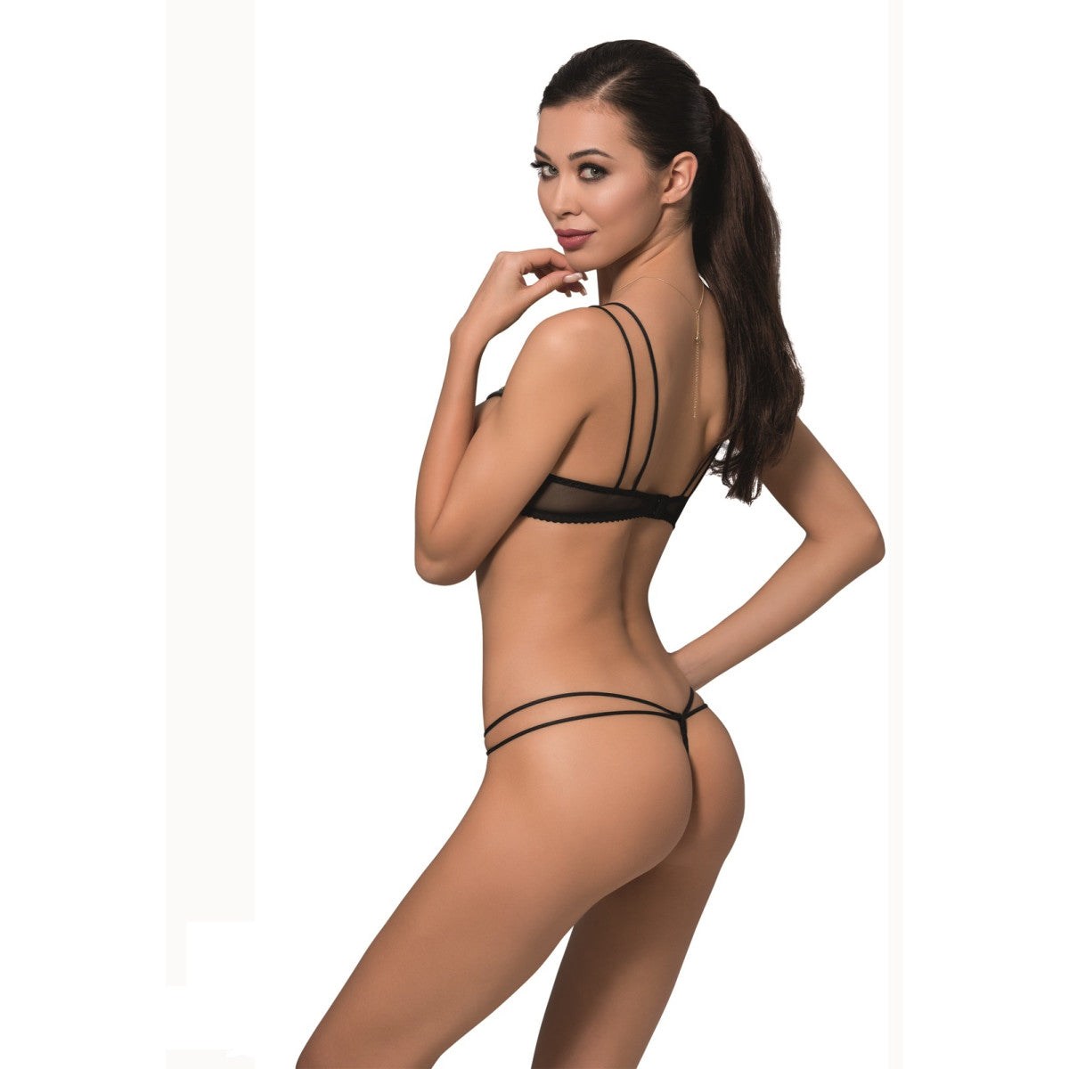 PE Midori Set with open bra red