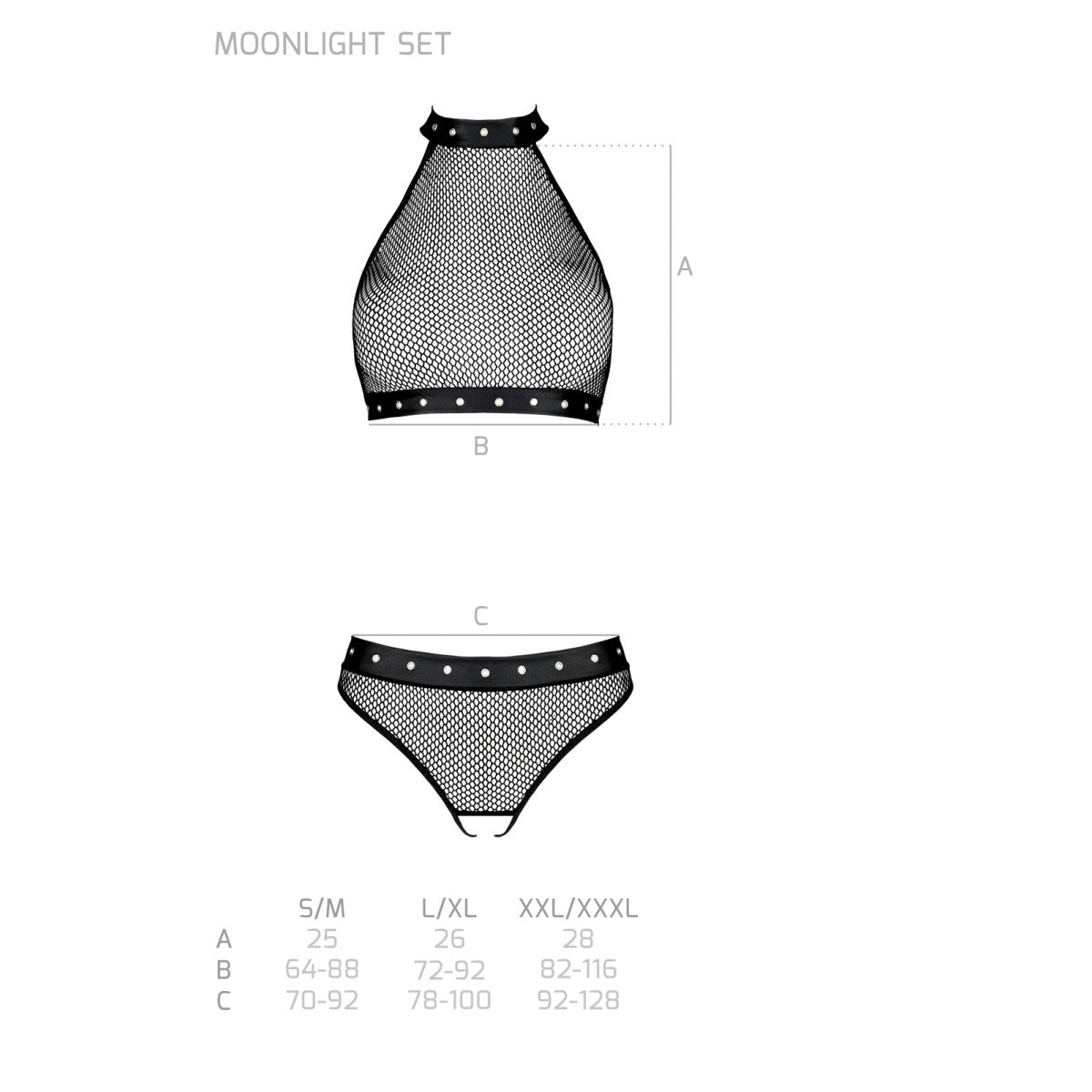 Moonlight lingerieset 2-delig – zwart