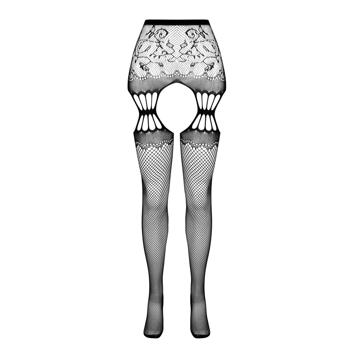 S027 open panty met open kruis – rood