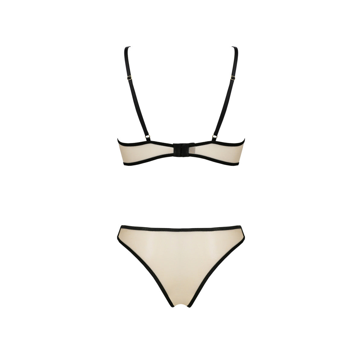 Serara bh-set met beugels – beige