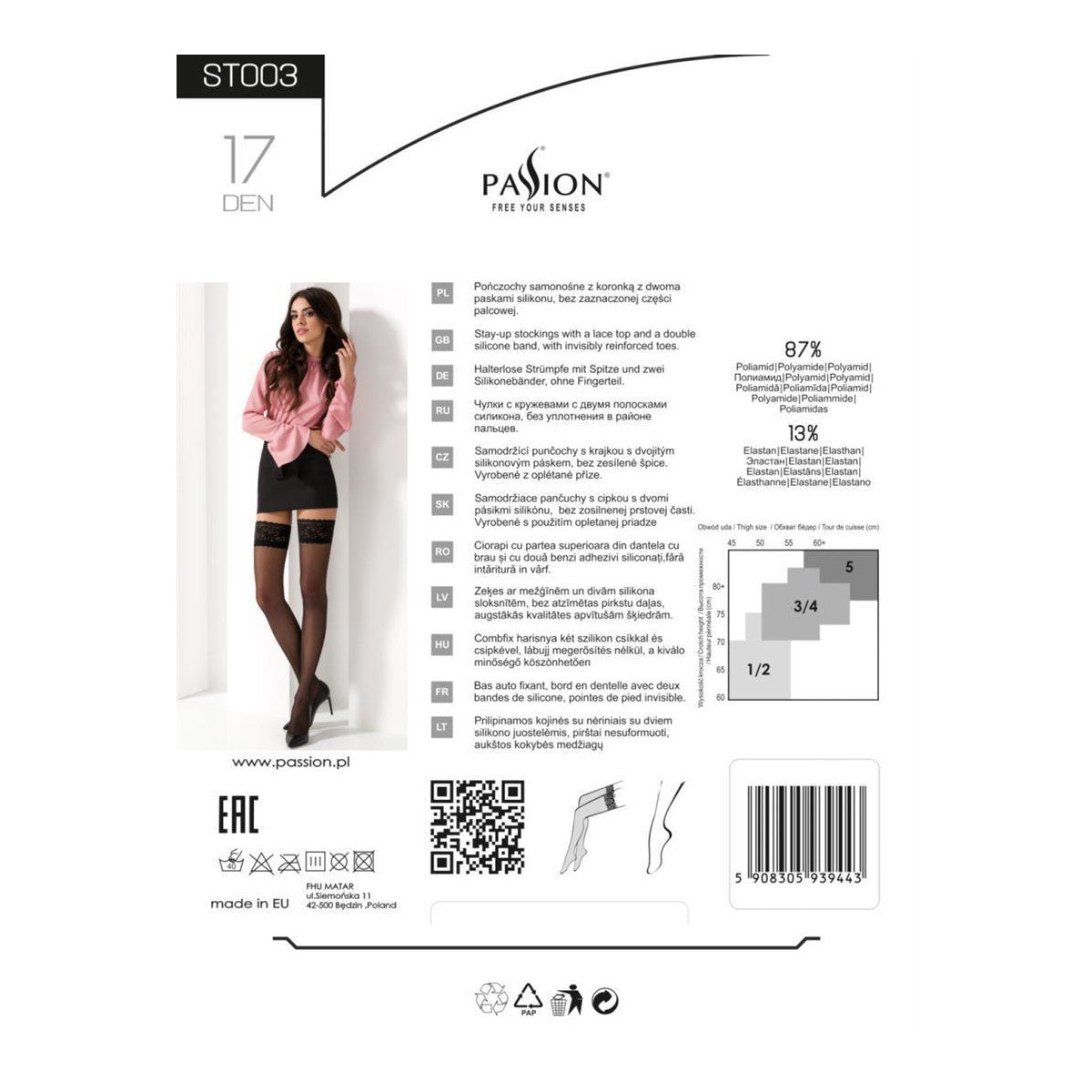 ST003 hold-up kousen – zwart