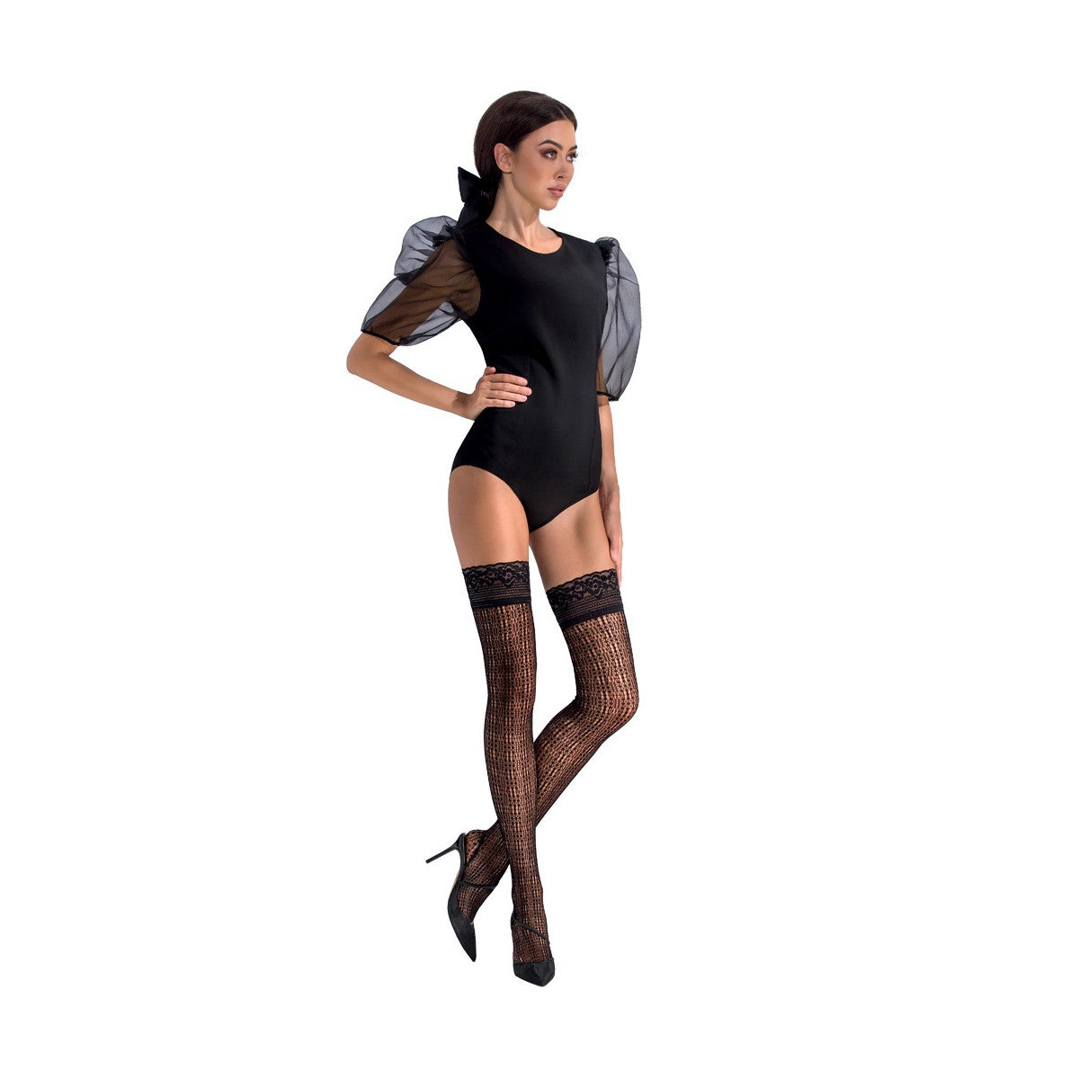 Pe st017 stockings black - Passion-Exklusiv