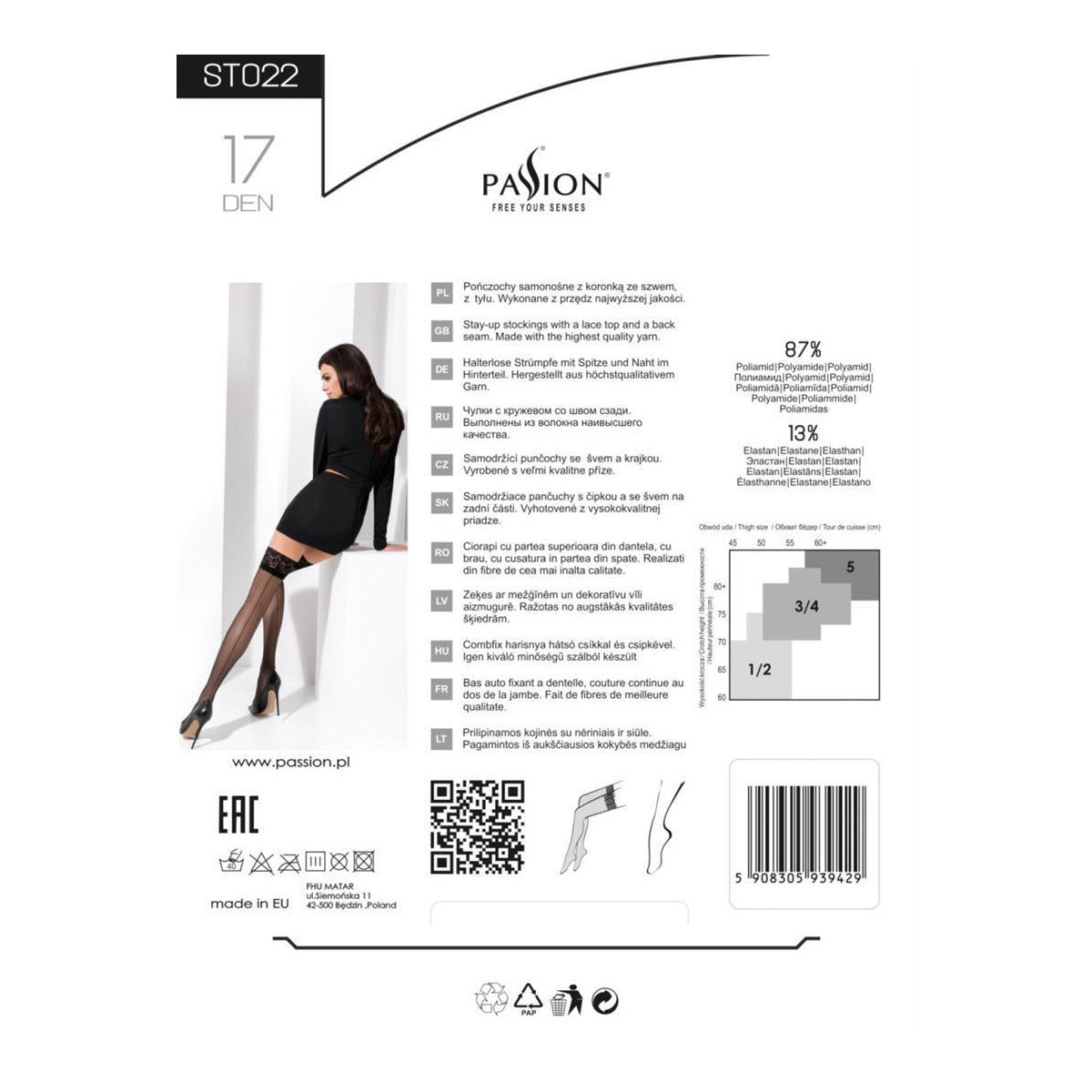ST022 hold-up kousen – zwart
