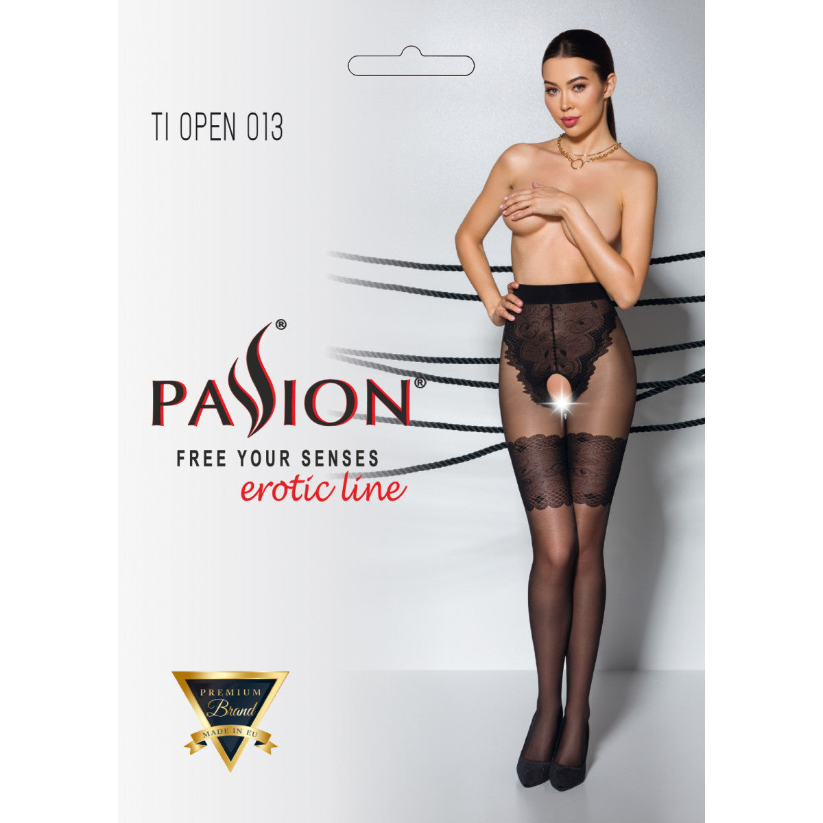 PE TI Open 013 Strumpfhose open (ouvert tights) black