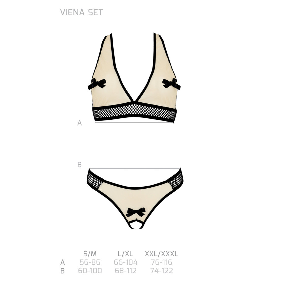 Viena bh-set – beige