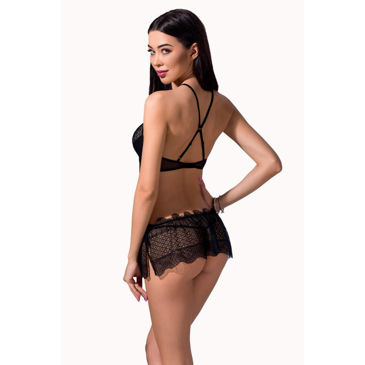 Yona babydoll – zwart