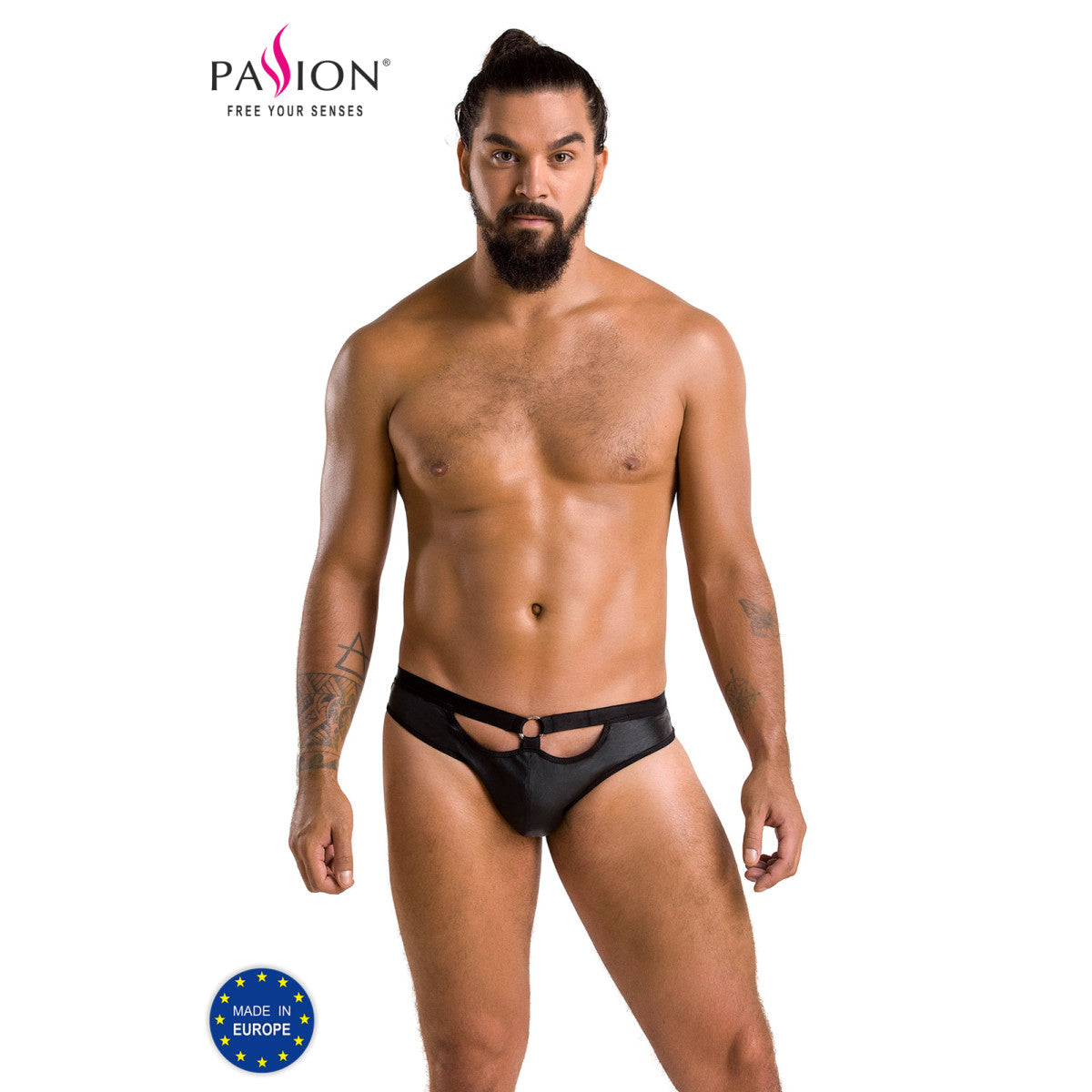 Pm 041 joe slip open black - Passion MEN