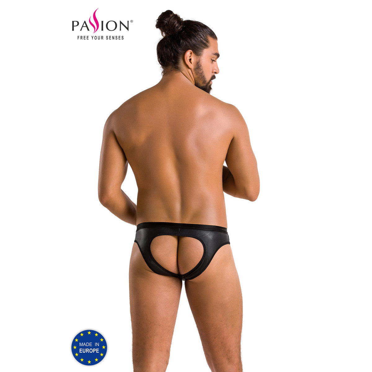 Pm 041 joe slip open black - Passion MEN
