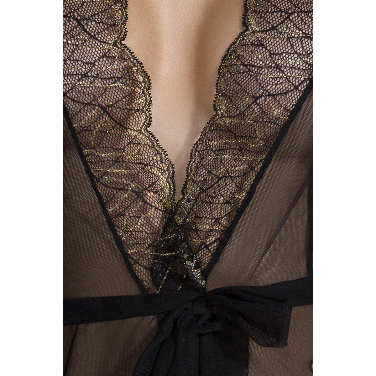 Amberly plus size lingerie – zwart