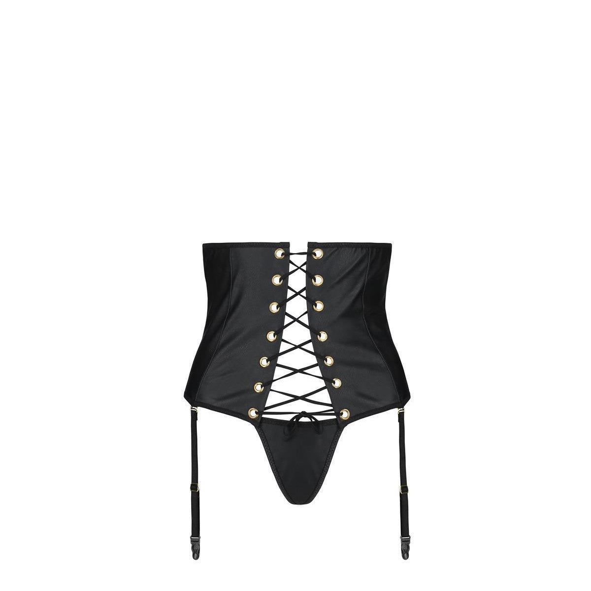 PS Celin Size Plus corset & thong black